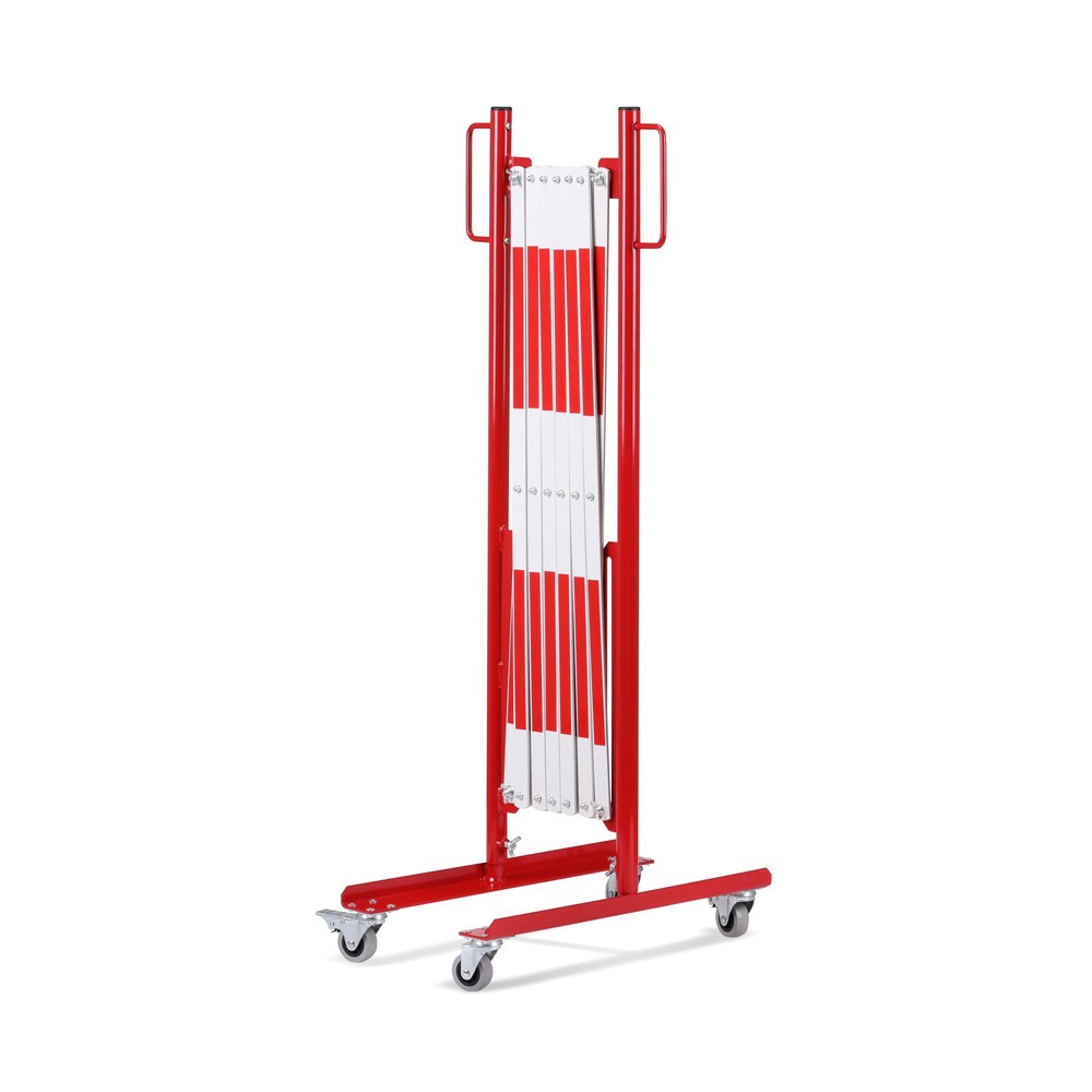 Zdjęcie produktu nr 2: Krata nożycowa, obustronne rolki, szerokość 3600 mm, czerwona/biała