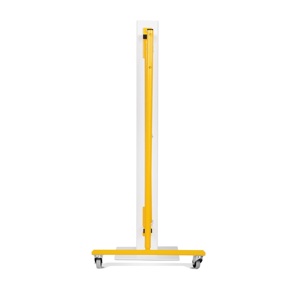 Krata nożycowa, rolka jednostronna, montaż ścienny, szerokość 3600 mm, czarna/żółta Zdjęcie produktu nr 3: Krata nożycowa, rolka jednostronna, montaż ścienny, szerokość 3600 mm, czarna/żółta