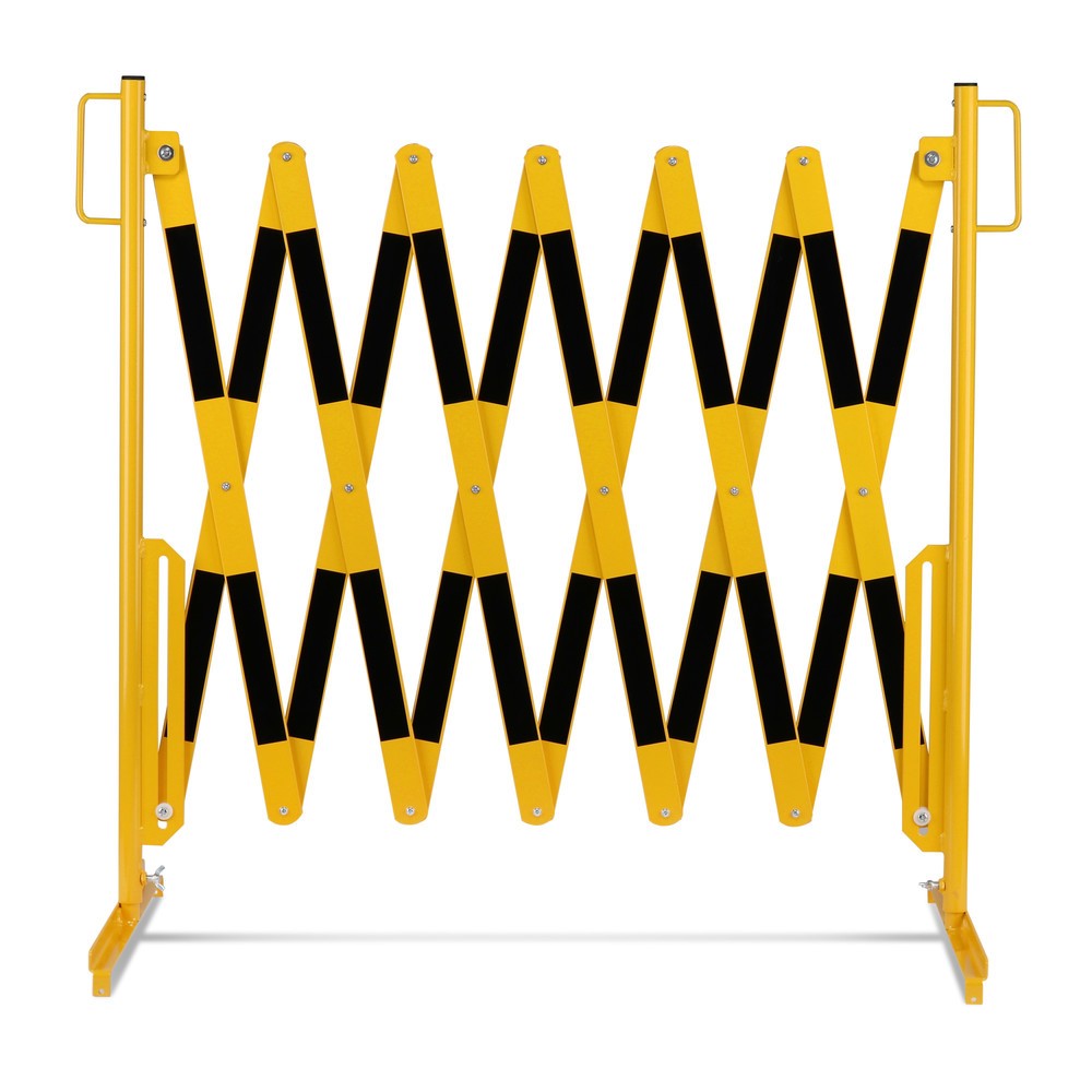 Zdjęcie produktu nr 5: Krata nożycowa, obustronna podstawa, szerokość 4000 mm, czarna/żółta