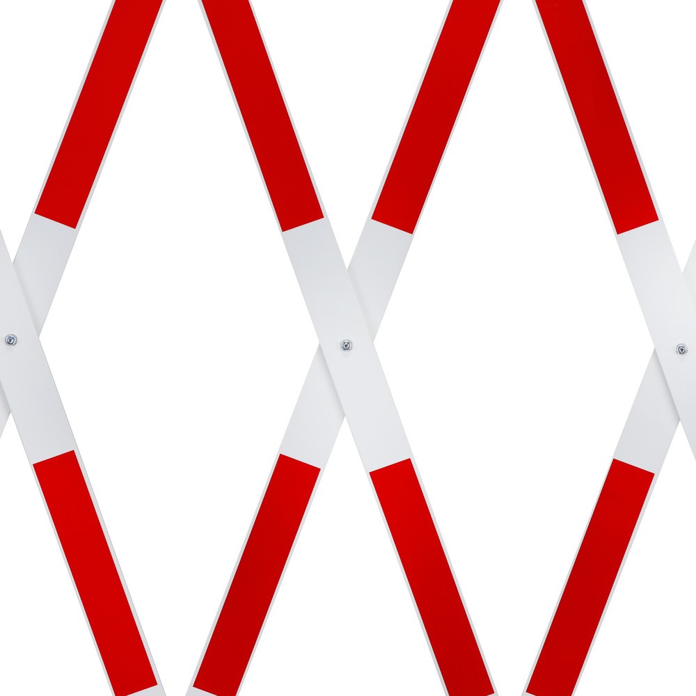 Zdjęcie produktu nr 9: Krata nożycowa, obustronna podstawa, szerokość 4000 mm, czerwona/biała