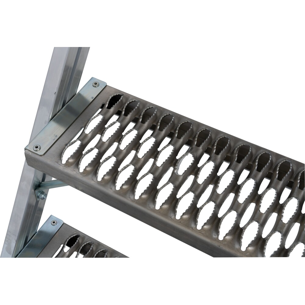 Zdjęcie produktu nr 8: Mobilna drabina z podestem KRAUSE® STABILO, jednostronna, krata profilowa R13, 8 stopni