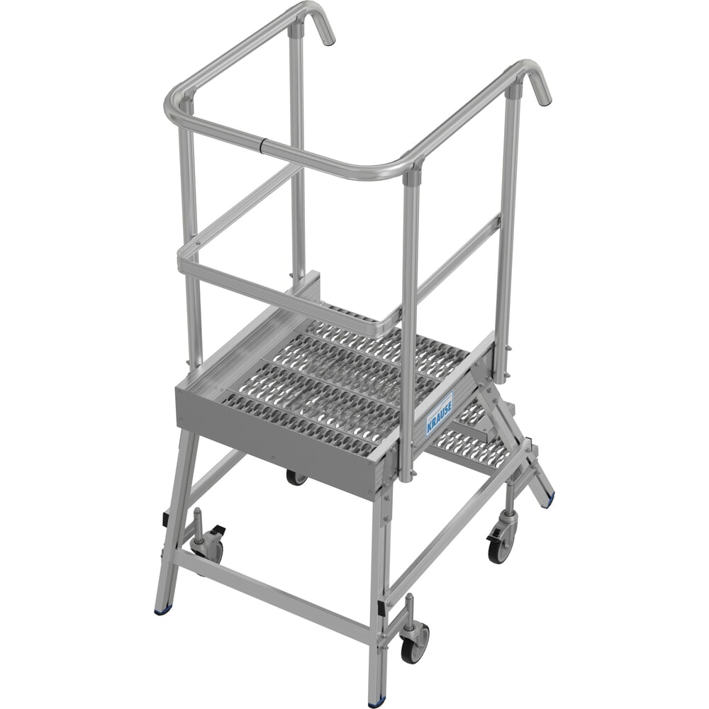 Zdjęcie produktu nr 14: Mobilna drabina z podestem KRAUSE® STABILO, jednostronna, krata profilowa R13, 3 stopnie