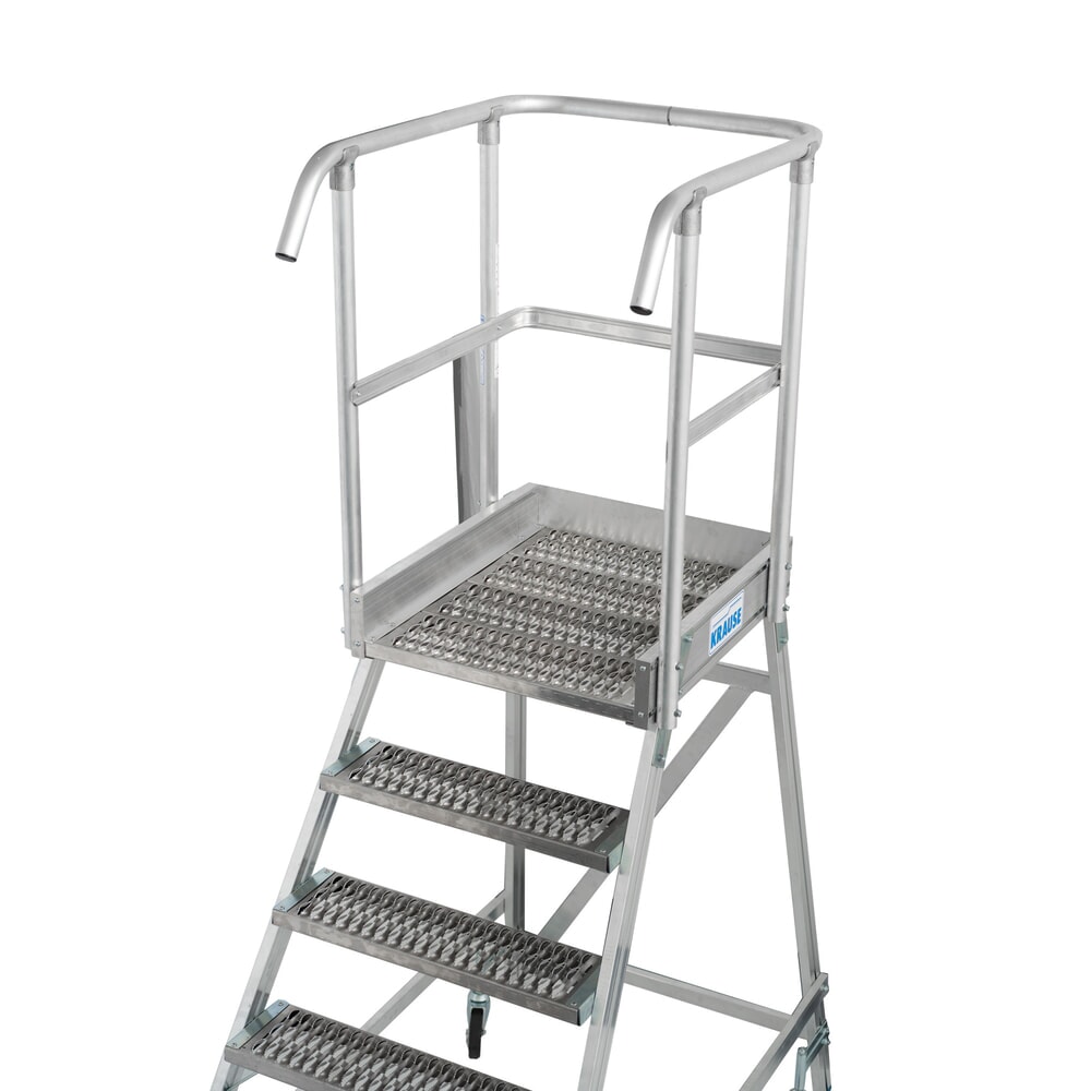 Zdjęcie produktu nr 14: Mobilna drabina z podestem KRAUSE® STABILO, jednostronna, krata profilowa R13, 8 stopni