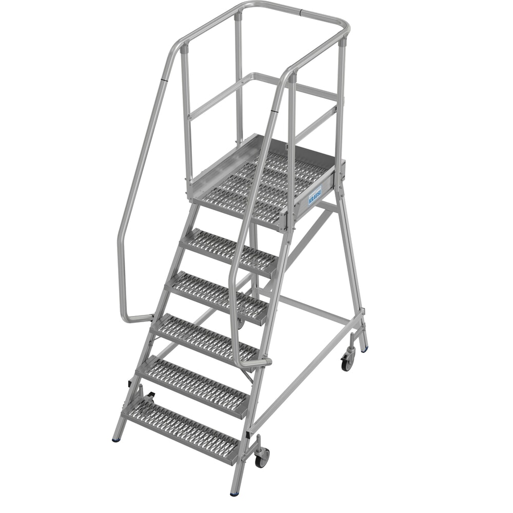 Zdjęcie produktu nr 17: Mobilna drabina z podestem KRAUSE® STABILO, jednostronna, krata profilowa R13, 6 stopni