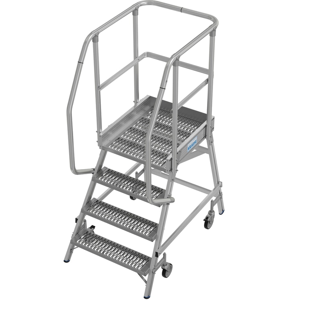 Zdjęcie produktu nr 16: Mobilna drabina z podestem KRAUSE® STABILO, jednostronna, krata profilowa R13, 4 stopnie
