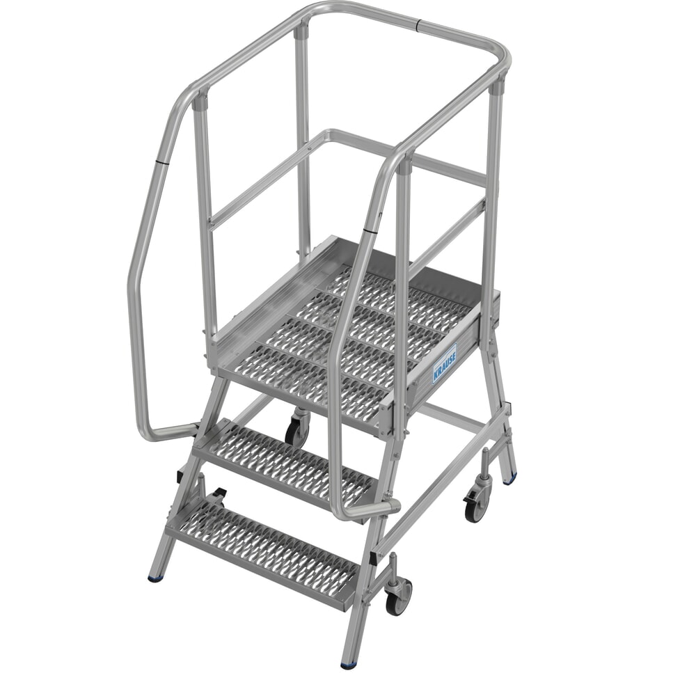 Zdjęcie produktu nr 16: Mobilna drabina z podestem KRAUSE® STABILO, jednostronna, krata profilowa R13, 3 stopnie