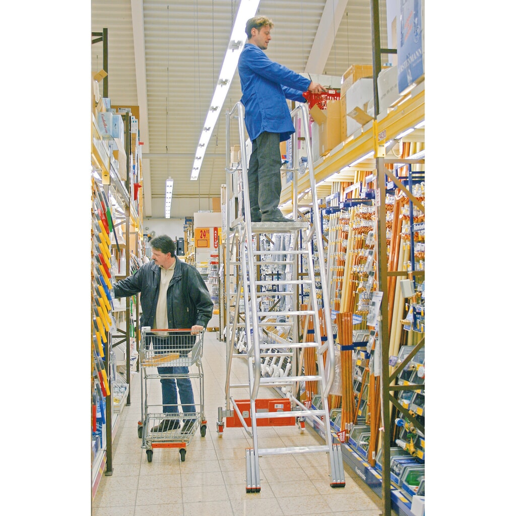 Zdjęcie produktu nr 4: Drabina teleskopowa KRAUSE® STABILO Vario, balast 20 kg, wysokość w stanie stojącym 1,10 m