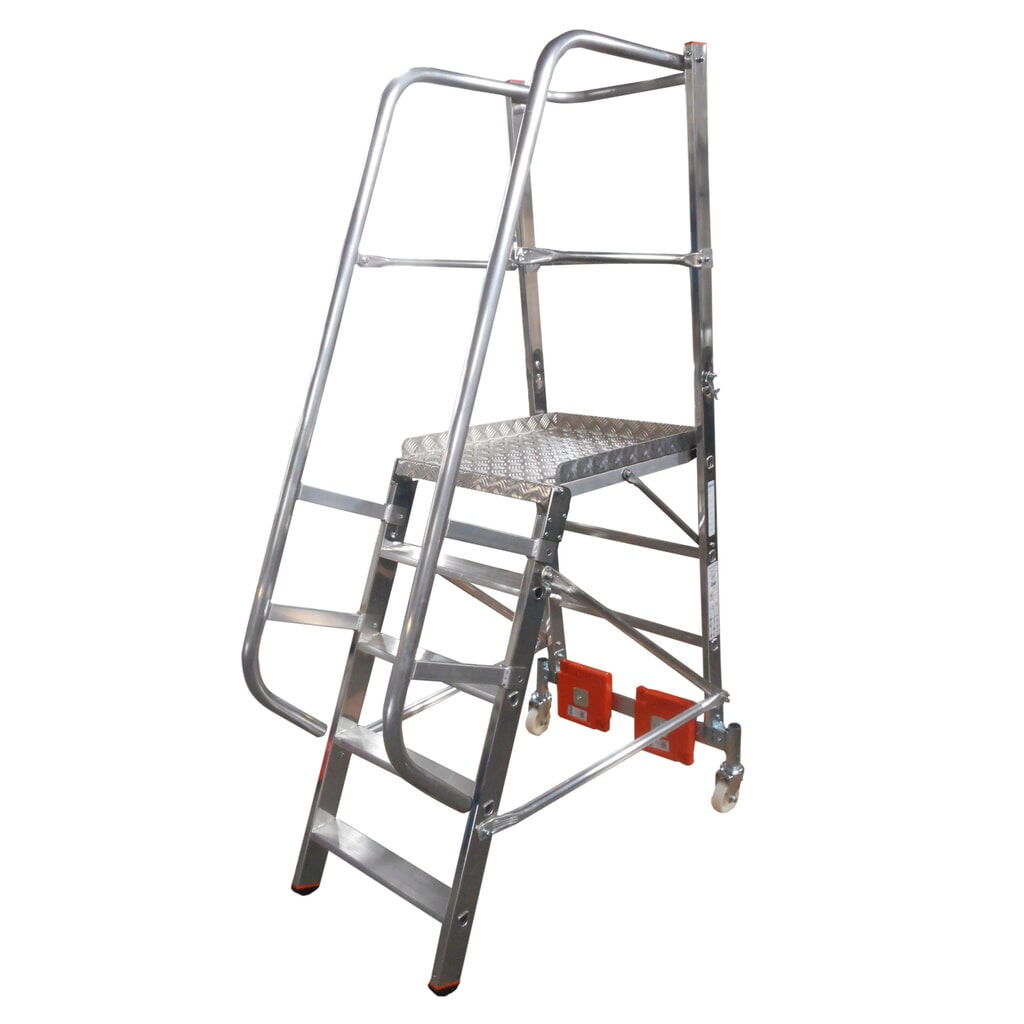 Zdjęcie produktu nr 1: Drabina teleskopowa KRAUSE® STABILO Vario, balast 20 kg, wysokość w stanie stojącym 1,10 m