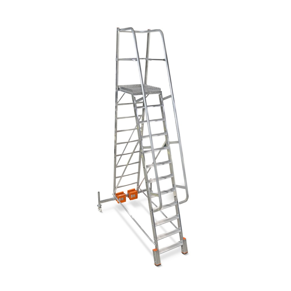 Obraz produktu: Drabina teleskopowa KRAUSE® STABILO Vario, balast 20 kg, wysokość w stanie stojącym 1,90 m