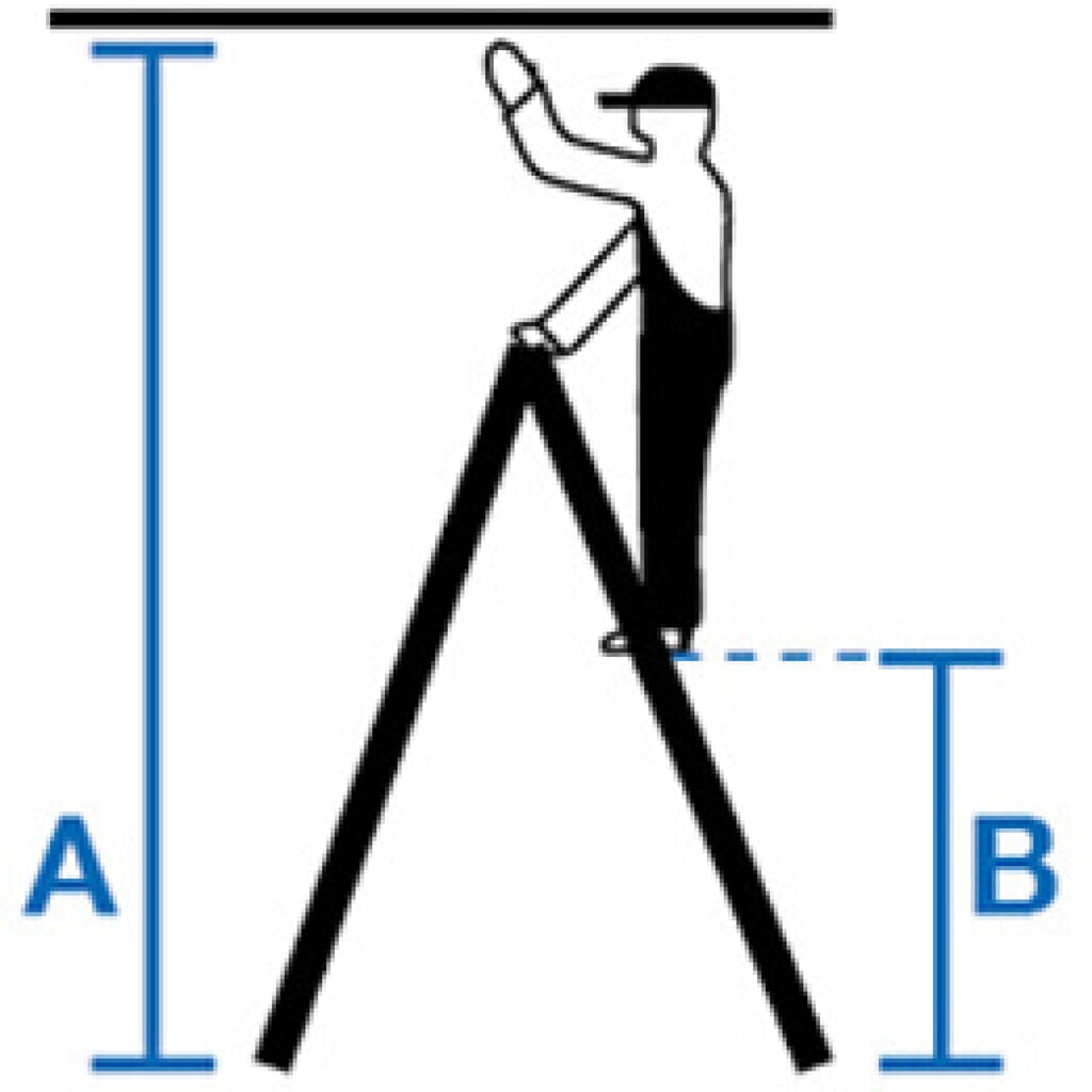 Drabina ze stopniami wolnostojąca KRAUSE® STABILO, dwustronna, udźwig 225 kg, 2 x 5 stopni Zdjęcie produktu nr 2: Drabina ze stopniami wolnostojąca KRAUSE® STABILO, dwustronna, udźwig 225 kg, 2 x 5 stopni