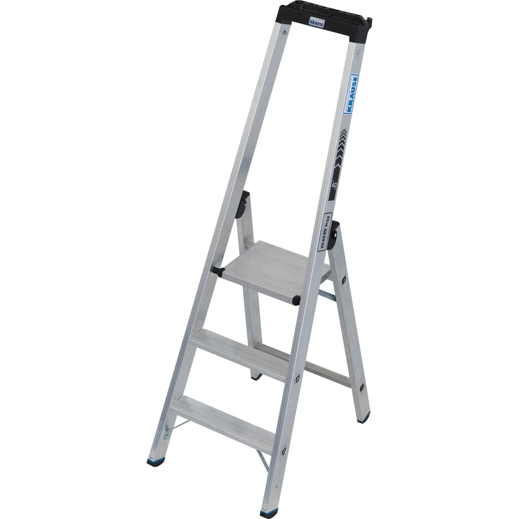 Drabina ze stopniami wolnostojąca KRAUSE® STABILO z wysokim kabłąkiem, udźwig 225 kg, 3 stopnie Zdjęcie produktu: Drabina ze stopniami wolnostojąca KRAUSE® STABILO z wysokim kabłąkiem, udźwig 225 kg, 3 stopnie