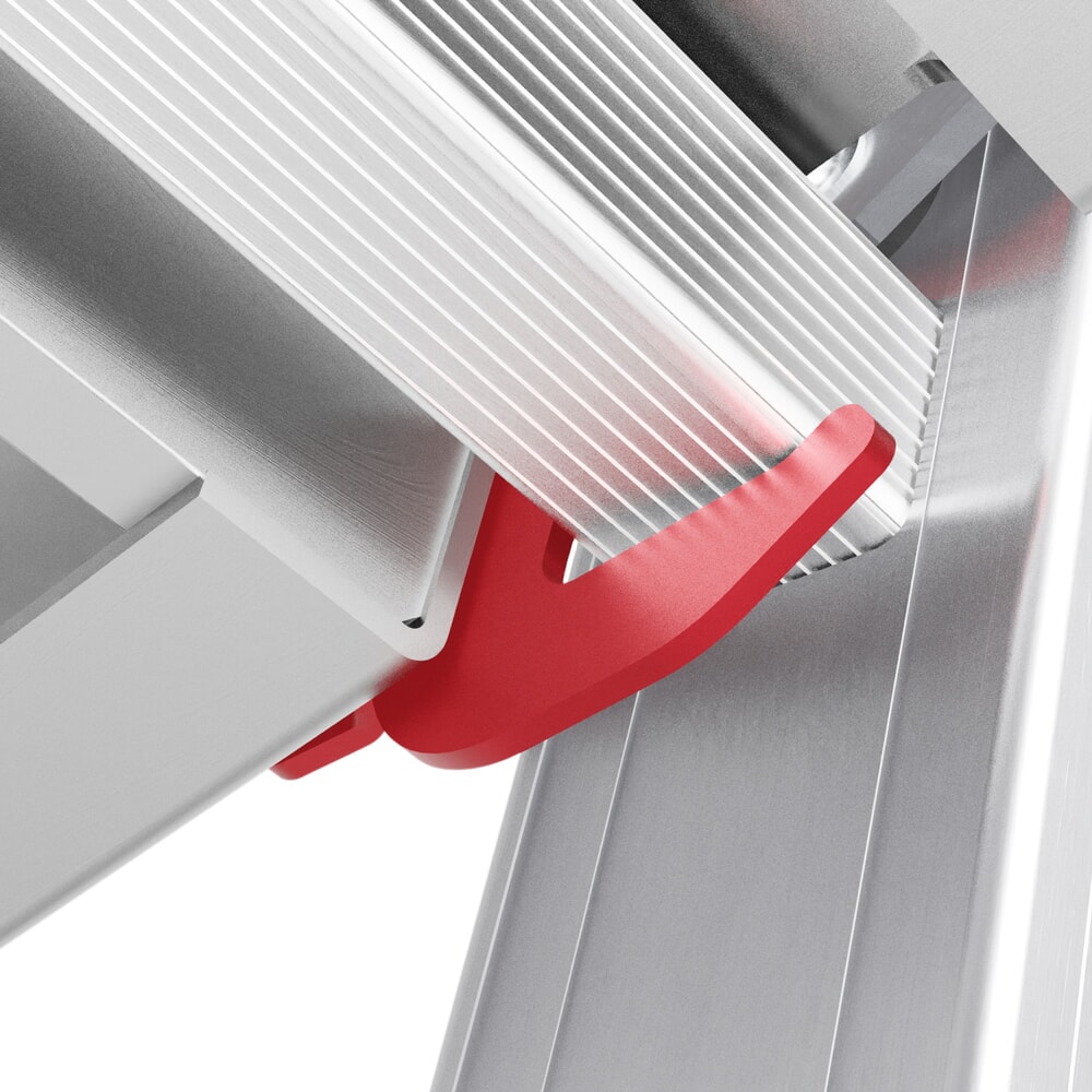 Zdjęcie produktu nr 6: Drabina z podestem teleskopowa KRAUSE® STABILO z dużą platformą SkyMatic, 3–5 szczebli