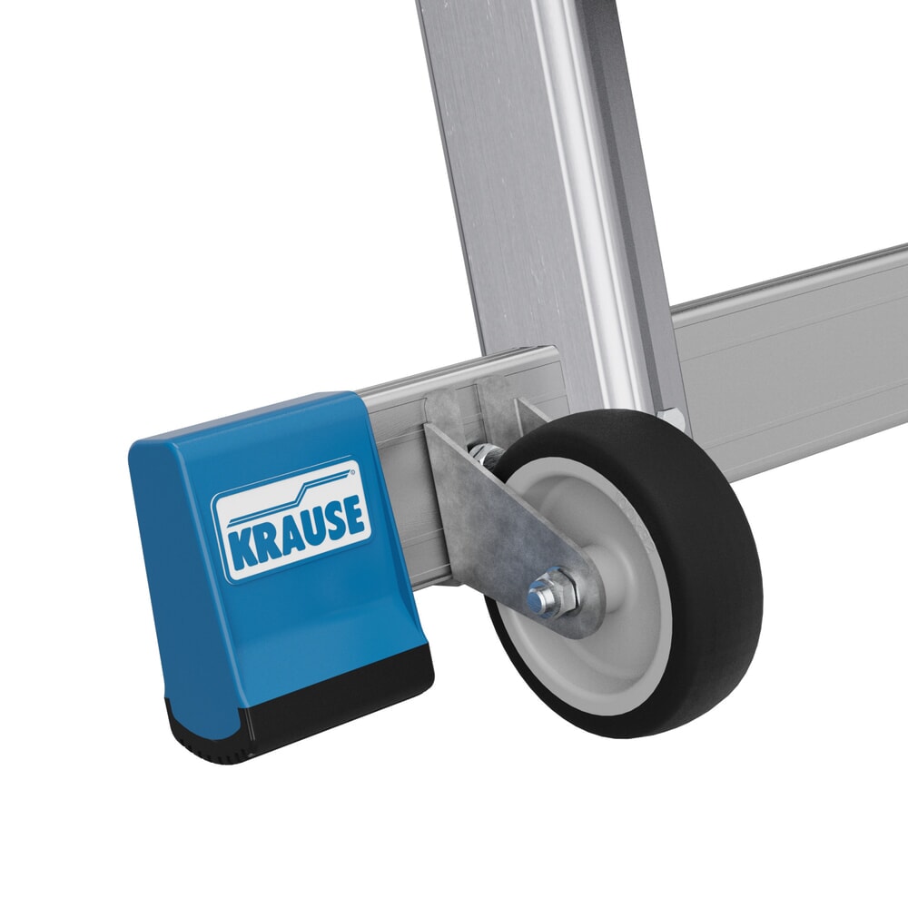 Zdjęcie produktu nr 7: Drabina z podestem teleskopowa KRAUSE® STABILO z dużą platformą SkyMatic, 3–5 szczebli