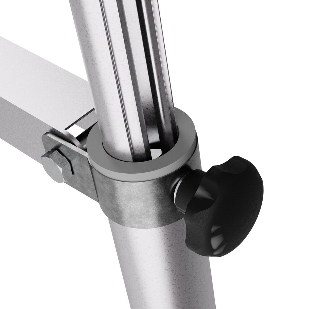 Zdjęcie produktu nr 17: Drabina z podestem teleskopowa KRAUSE® STABILO z dużą platformą SkyMatic, 5–9 szczebli