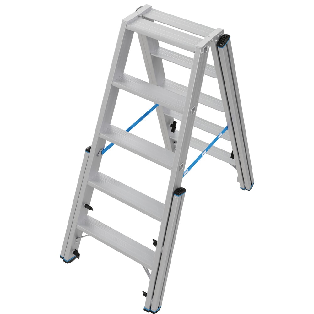 Zdjęcie produktu nr 11: Drabina teleskopowa KRAUSE® STABILO ze stopniami, dwustronna, 2 x 5 stopni