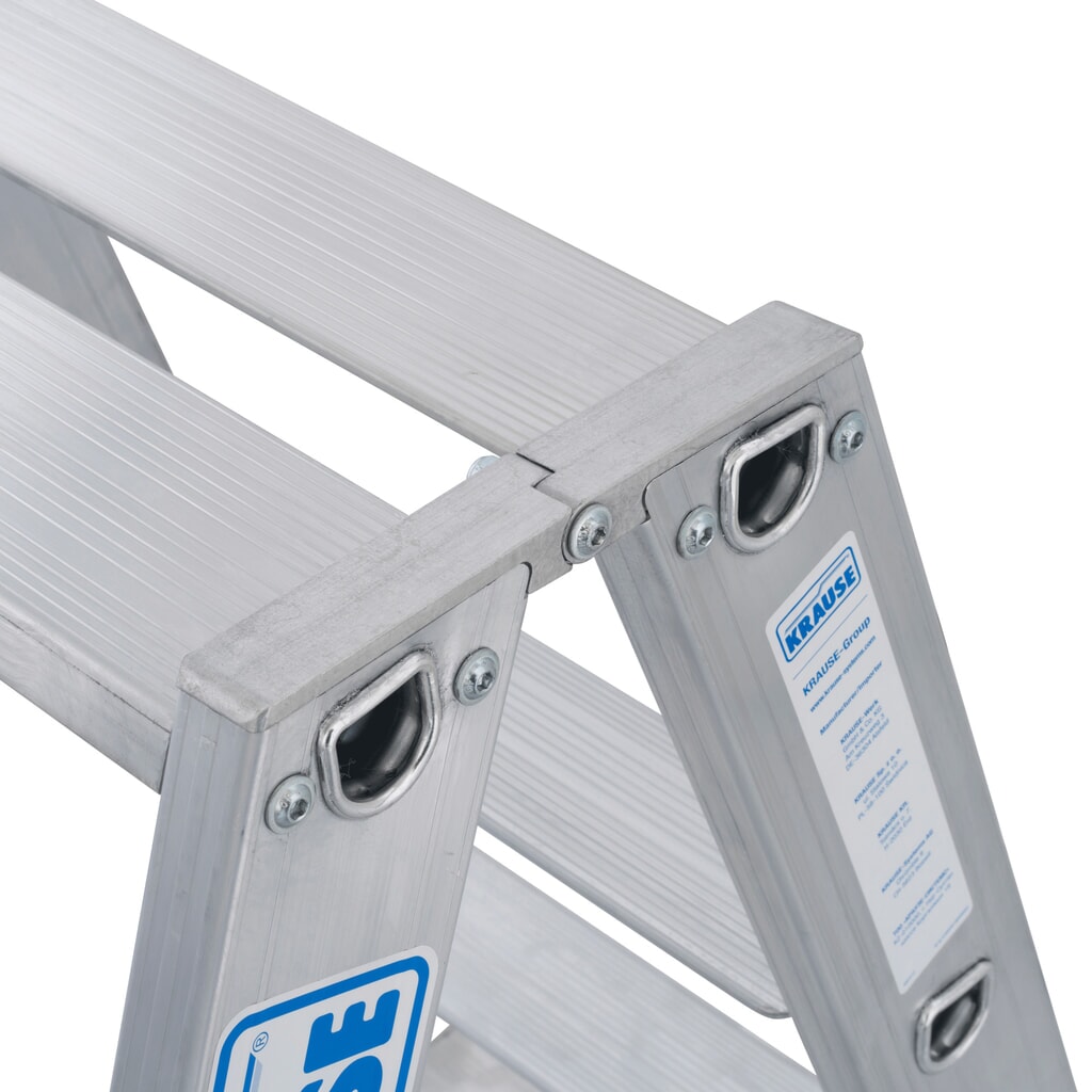 Zdjęcie produktu nr 2: Drabina teleskopowa KRAUSE® STABILO ze stopniami, dwustronna, 2 x 6 stopni