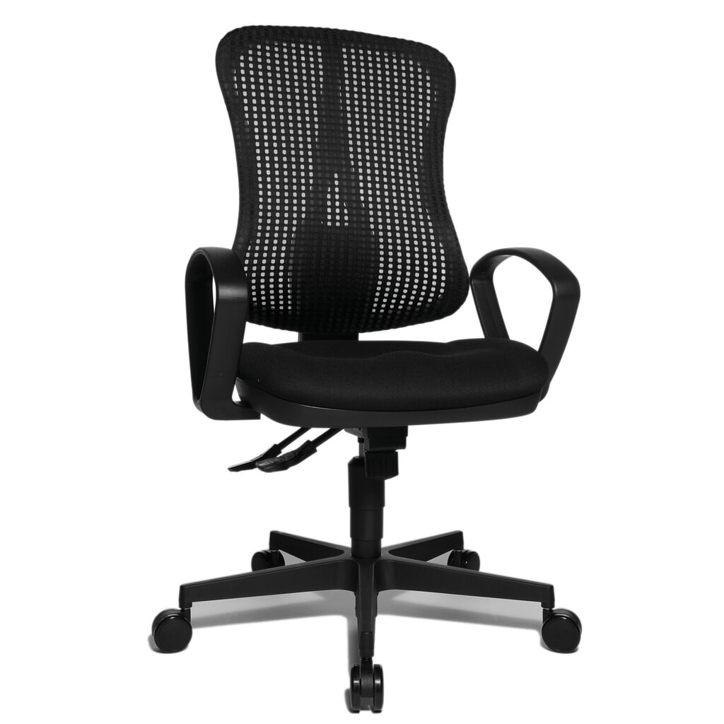 Krzesło biurowe obrotowe Topstar® Head Point SY, siedzisko z muldą, kolor czarny/czarny Zdjęcie produktu nr 2: Krzesło biurowe obrotowe Topstar® Head Point SY, siedzisko z muldą, kolor czarny/czarny