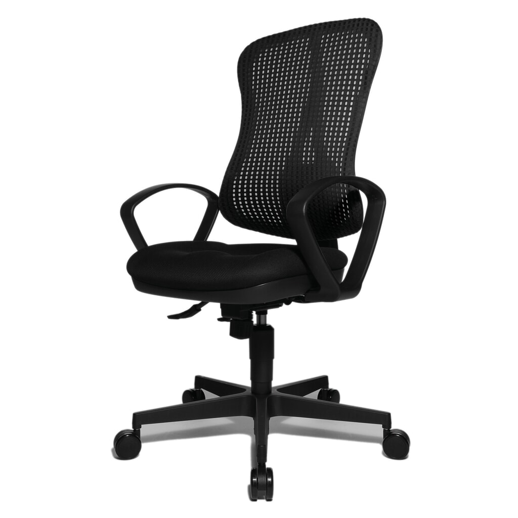 Krzesło biurowe obrotowe Topstar® Head Point SY, siedzisko z muldą, kolor czarny/czarny Zdjęcie produktu nr 3: Krzesło biurowe obrotowe Topstar® Head Point SY, siedzisko z muldą, kolor czarny/czarny