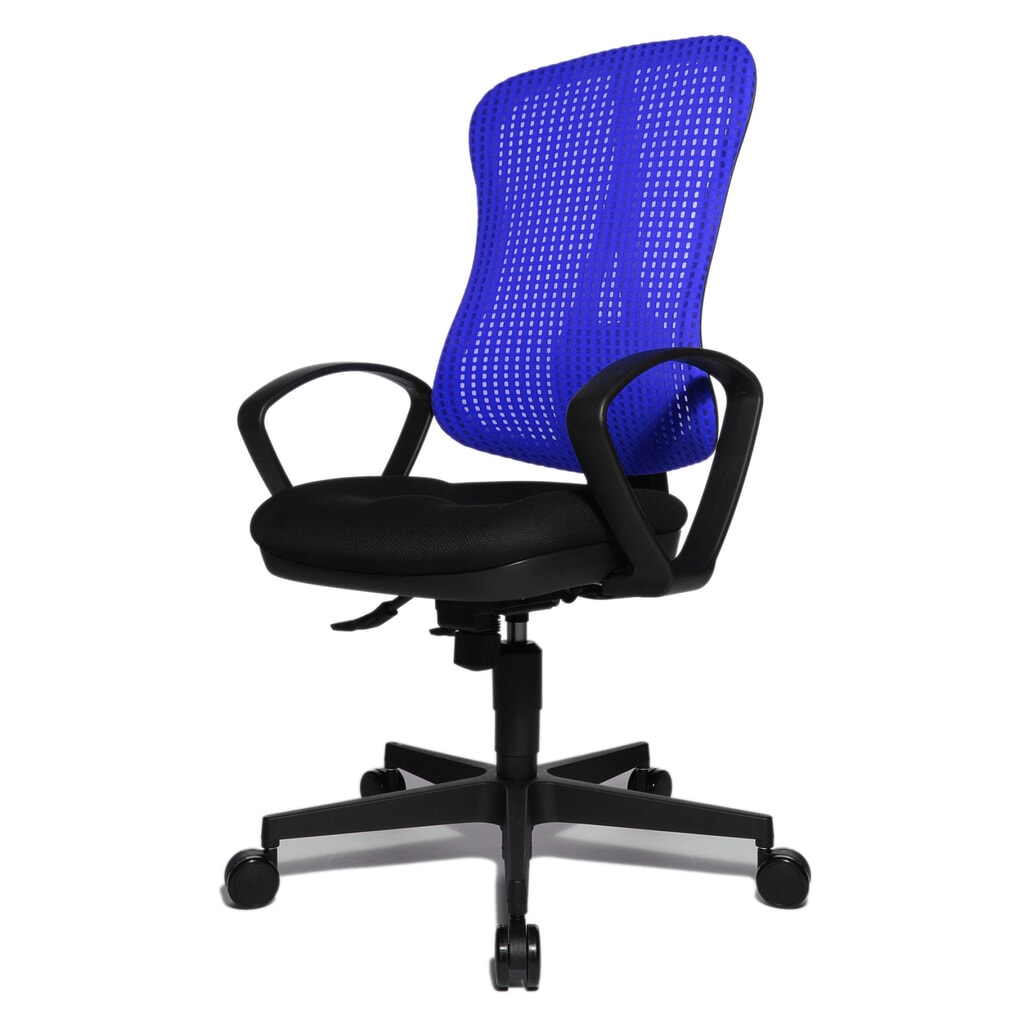 Krzesło biurowe obrotowe Topstar® Head Point SY, siedzisko z muldą, kolor ciemnoniebieski/czarny Zdjęcie produktu nr 3: Krzesło biurowe obrotowe Topstar® Head Point SY, siedzisko z muldą, kolor ciemnoniebieski/czarny