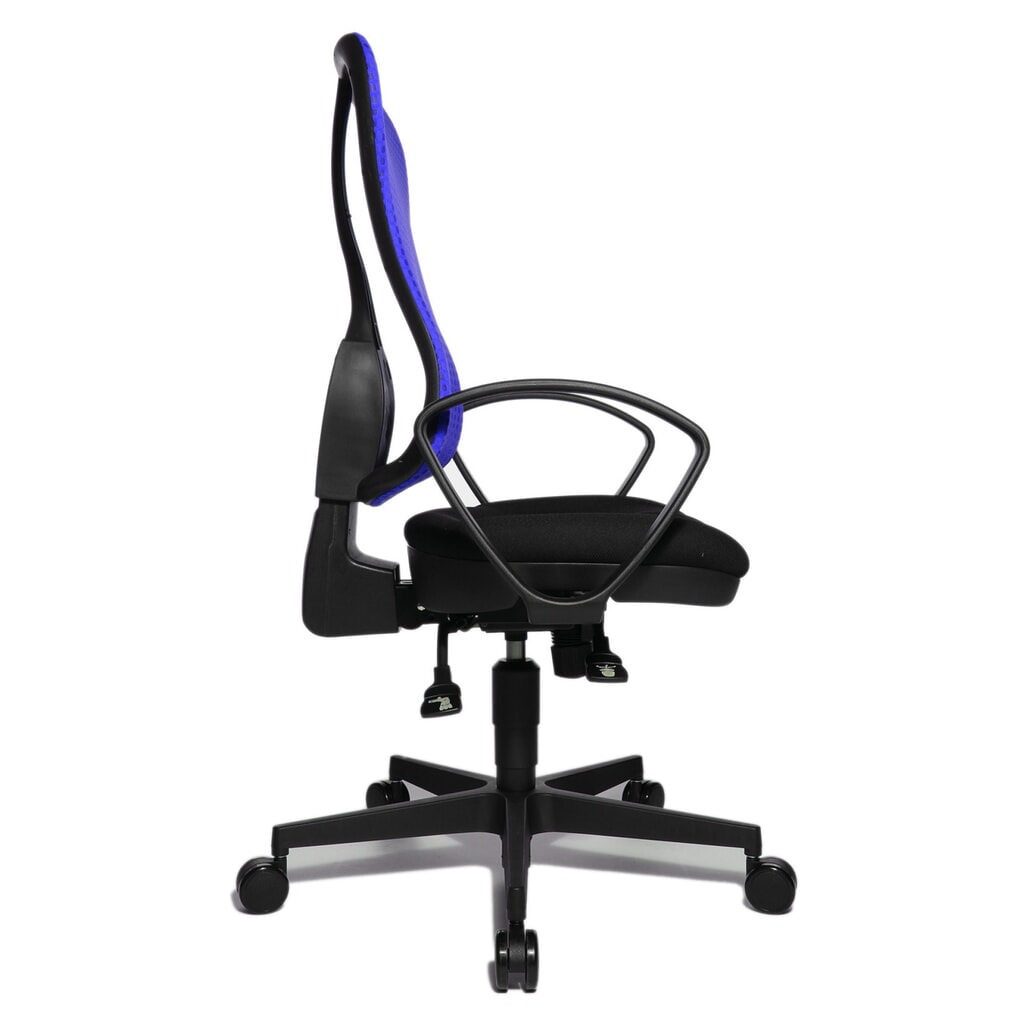 Krzesło biurowe obrotowe Topstar® Head Point SY, siedzisko z muldą, kolor ciemnoniebieski/czarny Zdjęcie produktu nr 4: Krzesło biurowe obrotowe Topstar® Head Point SY, siedzisko z muldą, kolor ciemnoniebieski/czarny