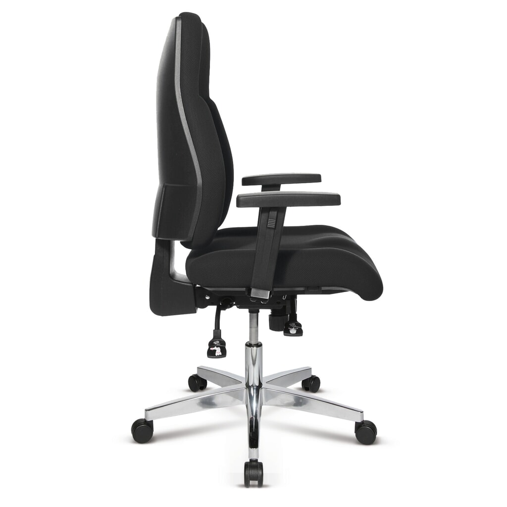 Krzesło biurowe obrotowe Topstar® P91, oparcie z pianki tapicerskiej, kolor zielone jabłko Zdjęcie produktu nr 3: Krzesło biurowe obrotowe Topstar® P91, oparcie z pianki tapicerskiej, kolor zielone jabłko