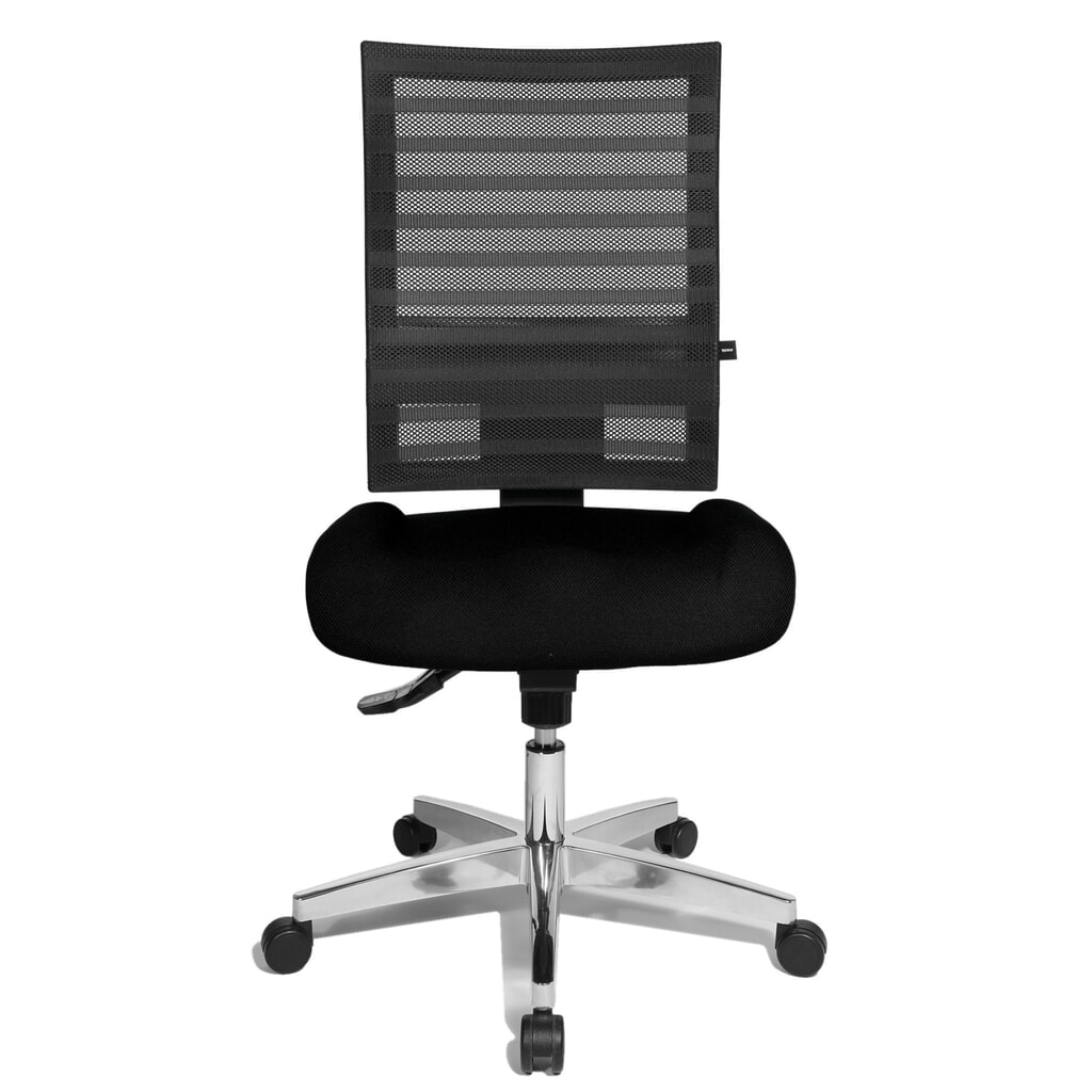 Krzesło biurowe obrotowe Topstar® P91-NET, oparcie siatkowe kolor czarny, siedzisko kolor czarny Zdjęcie produktu: Krzesło biurowe obrotowe Topstar® P91-NET, oparcie siatkowe kolor czarny, siedzisko kolor czarny