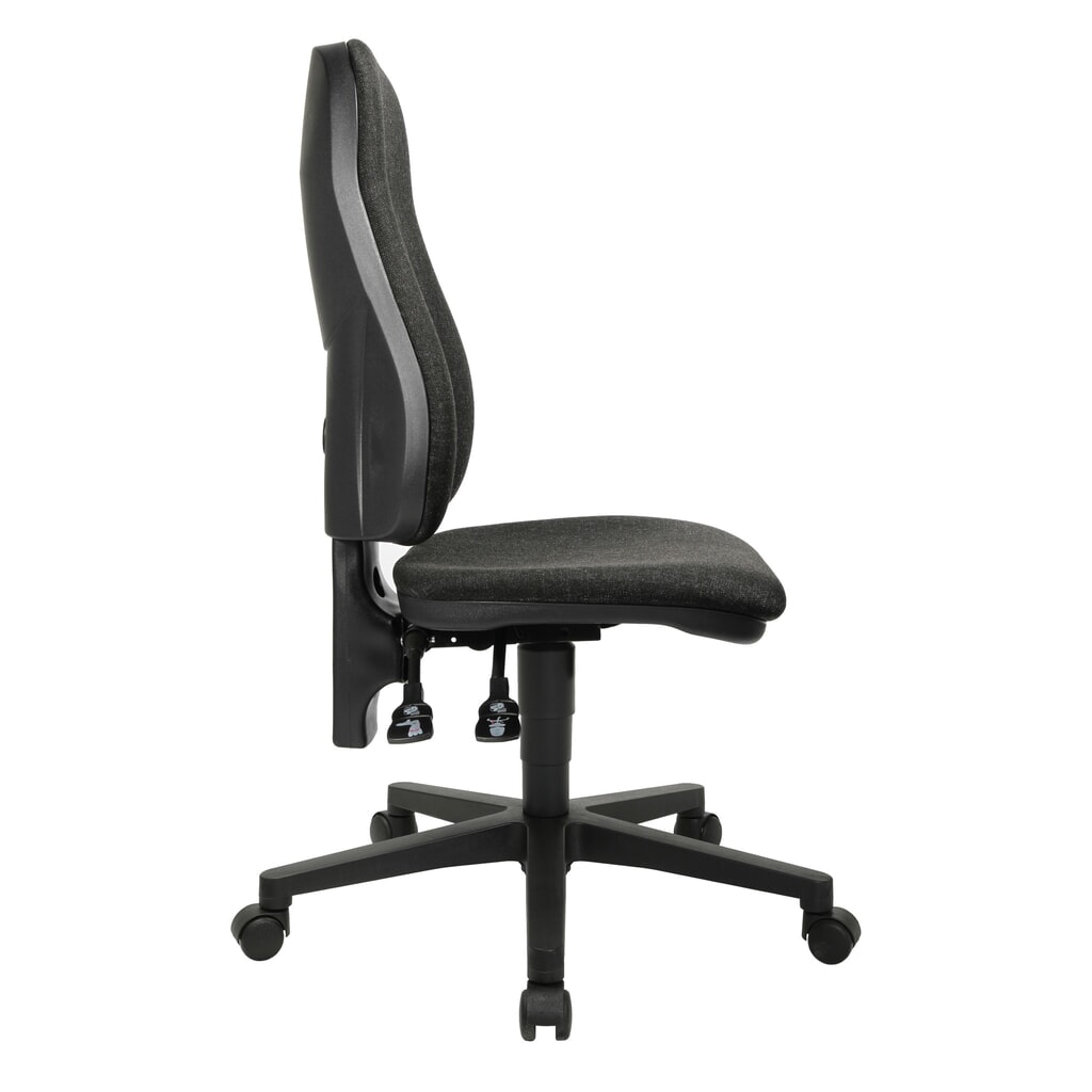 Krzesło biurowe obrotowe Topstar® Point 60, siedzisko z muldą, kolor szary antracytowy Zdjęcie produktu nr 4: Krzesło biurowe obrotowe Topstar® Point 60, siedzisko z muldą, kolor szary antracytowy
