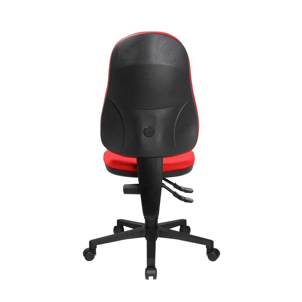 Krzesło biurowe obrotowe Topstar® Point 60, siedzisko z muldą, kolor czerwony Zdjęcie produktu nr 3: Krzesło biurowe obrotowe Topstar® Point 60, siedzisko z muldą, kolor czerwony