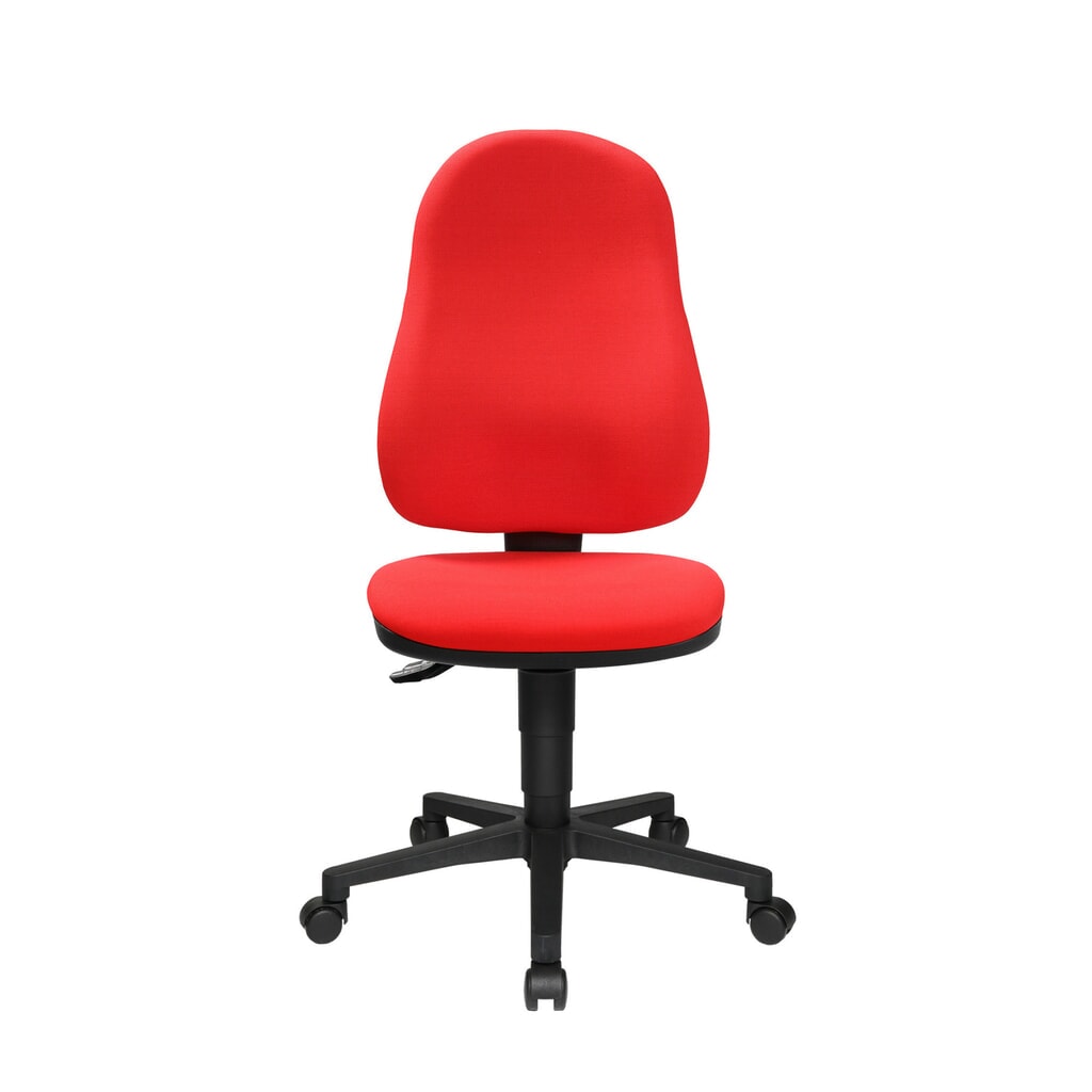 Krzesło biurowe obrotowe Topstar® Point 60, siedzisko z muldą, kolor czerwony Zdjęcie produktu: Krzesło biurowe obrotowe Topstar® Point 60, siedzisko z muldą, kolor czerwony