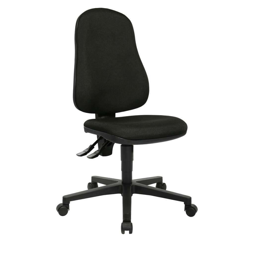 Krzesło biurowe obrotowe Topstar® Point 60, siedzisko z muldą, kolor czarny Zdjęcie produktu nr 2: Krzesło biurowe obrotowe Topstar® Point 60, siedzisko z muldą, kolor czarny