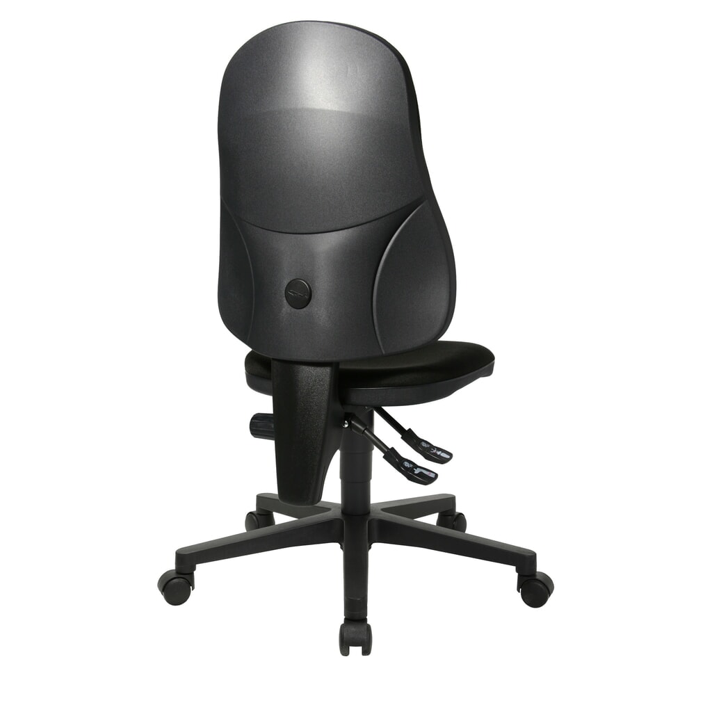 Krzesło biurowe obrotowe Topstar® Point 60, siedzisko z muldą, kolor czarny Zdjęcie produktu nr 5: Krzesło biurowe obrotowe Topstar® Point 60, siedzisko z muldą, kolor czarny
