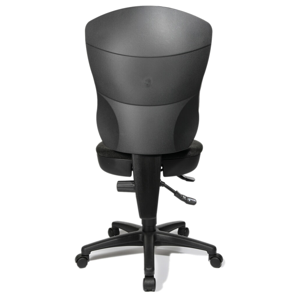 Krzesło biurowe obrotowe Topstar® Point 80, wysokie oparcie, siedzisko z muldą, kolor szary antracytowy Zdjęcie produktu nr 2: Krzesło biurowe obrotowe Topstar® Point 80, wysokie oparcie, siedzisko z muldą, kolor szary antracytowy