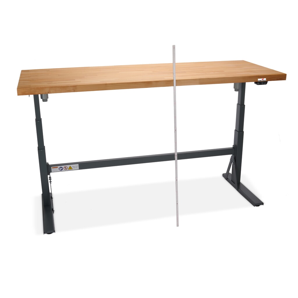 Ława warsztatowa Steinbock® e-Adjust z funkcją elektrycznej regulacji wysokości, wys. x szer. x gł. 700–1170 x 2000 x 750 mm, udźwig 350 kg Zdjęcie produktu nr 4: Ława warsztatowa Steinbock® e-Adjust z funkcją elektrycznej regulacji wysokości, wys. x szer. x gł. 700–1170 x 2000 x 750 mm, udźwig 350 kg