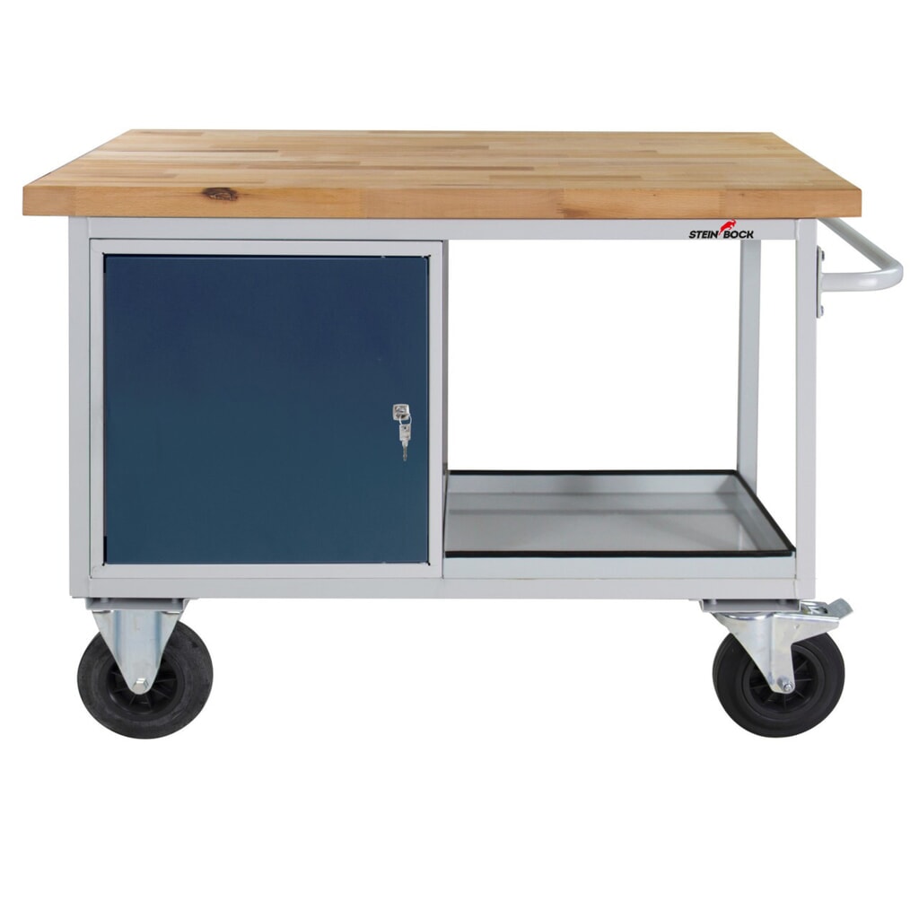 Mobilna ława warsztatowa Steinbock® Motion, 1 x drzwi, udźwig 500 kg, wys. x szer. x gł. 827 x 1300 x 600 mm, RAL 7035/7016 Zdjęcie produktu: Mobilna ława warsztatowa Steinbock® Motion, 1 x drzwi, udźwig 500 kg, wys. x szer. x gł. 827 x 1300 x 600 mm, RAL 7035/7016