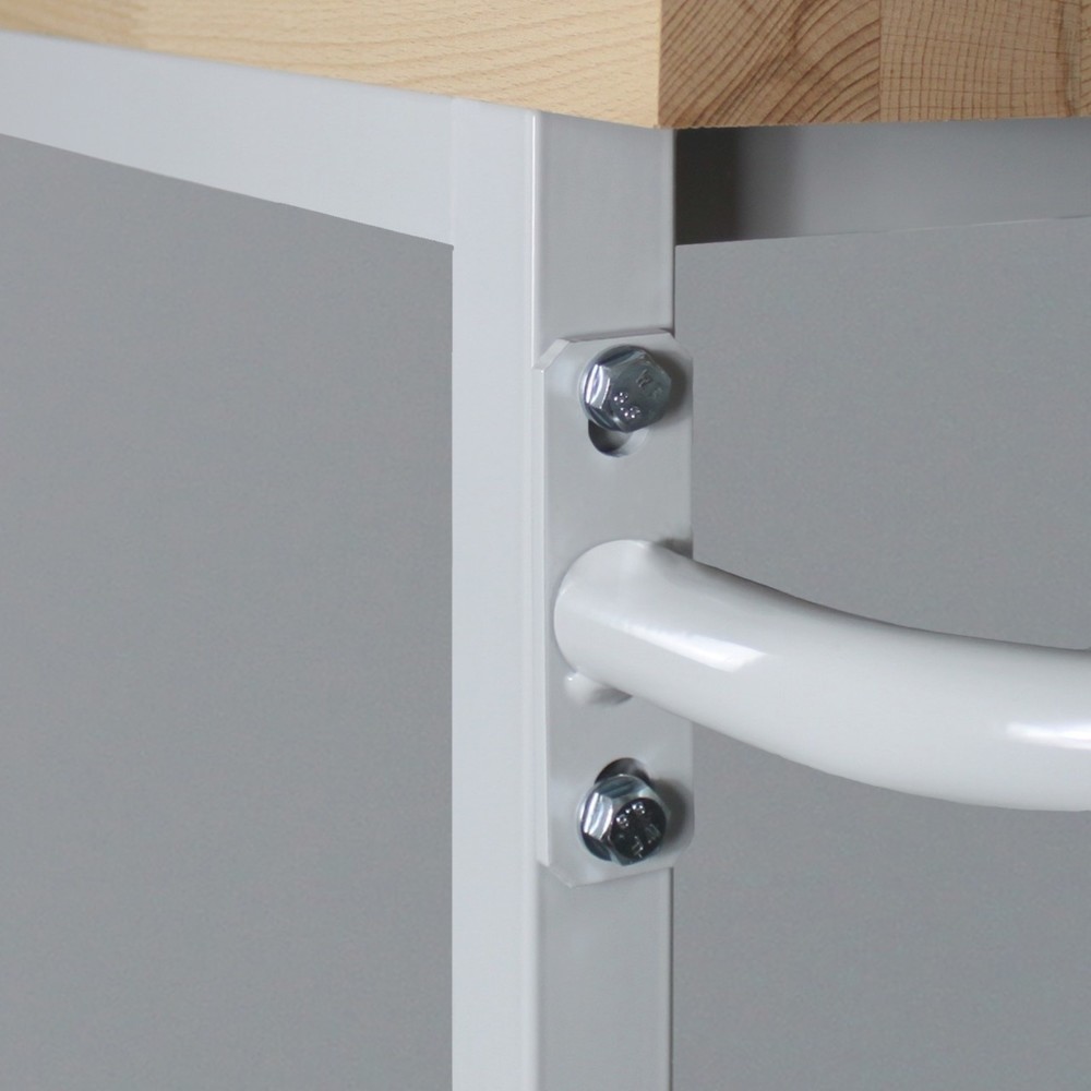 Zdjęcie produktu nr 3: Mobilna ława warsztatowa Steinbock® Motion, 4 x szuflada, udźwig 500 kg, wys. x szer. x gł. 827 x 1300 x 600 mm, RAL 7035/7016