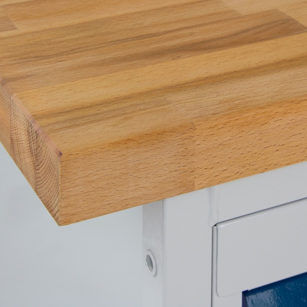 Zdjęcie produktu nr 5: Mobilna ława warsztatowa Steinbock® Motion, 4 x szuflada, udźwig 500 kg, wys. x szer. x gł. 827 x 1300 x 600 mm, RAL 7035/7016