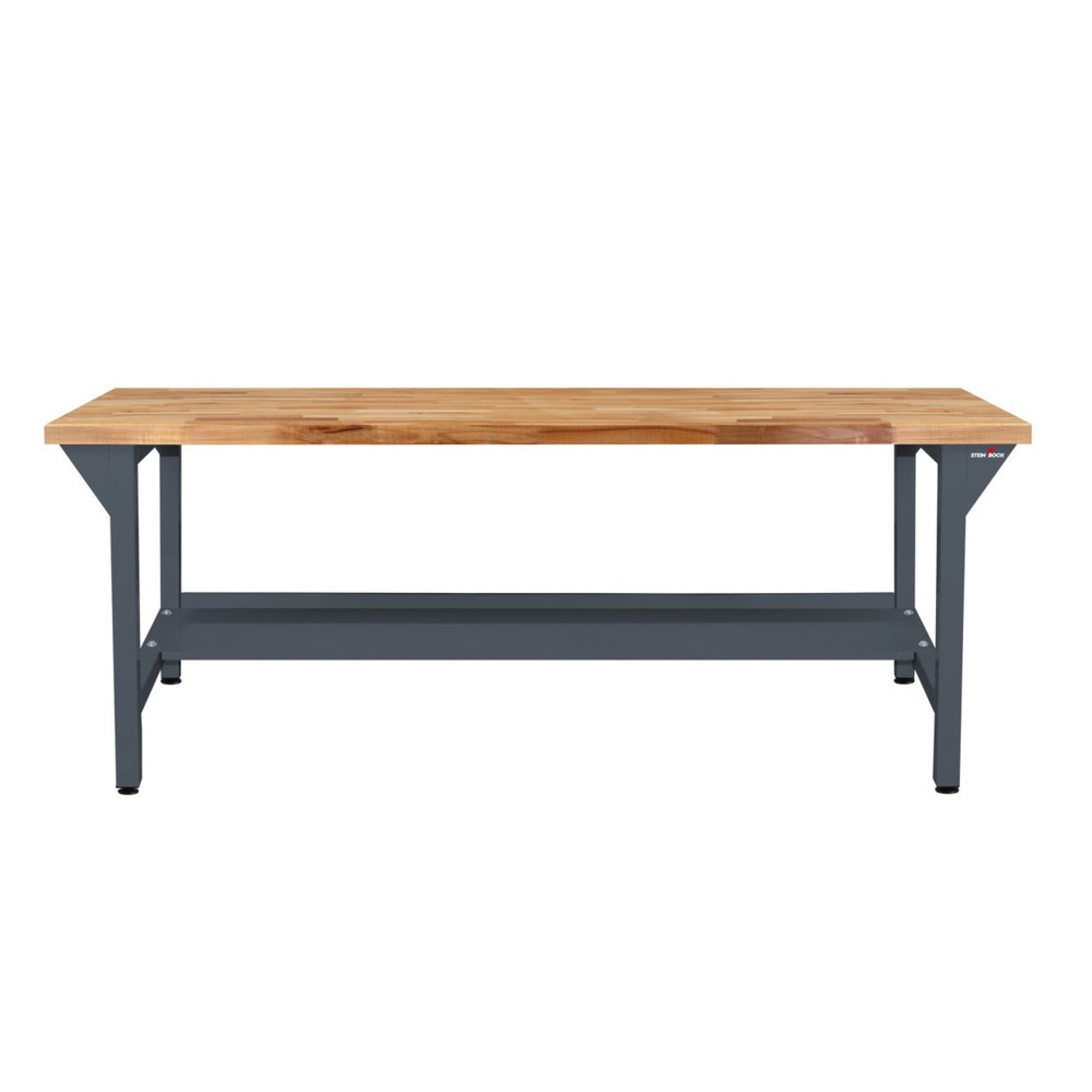 Zdjęcie produktu nr 2: Ława warsztatowa Steinbock® Original, 1 x półka, udźwig 500 kg, wys. x szer. x gł. 850 x 1500 x 750 mm, RAL 7016