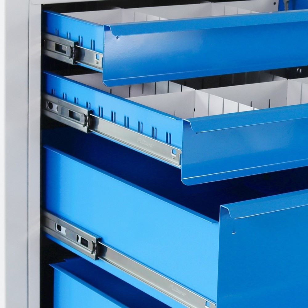 Zdjęcie produktu nr 3: Ława warsztatowa Steinbock® Premium, 8 x szuflada, udźwig 300 kg, wys. x szer. x gł. 840 x 1200 x 600 mm, RAL 7035/5012