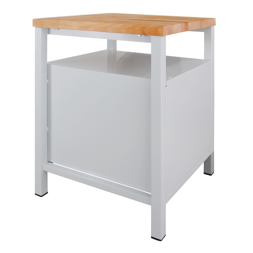 Zdjęcie produktu nr 5: Ława warsztatowa Steinbock® Premium, 1 x półka, 3 x szuflada, udźwig 300 kg, wys. x szer. x gł. 840 x 600 x 600 mm, RAL 7035/5012