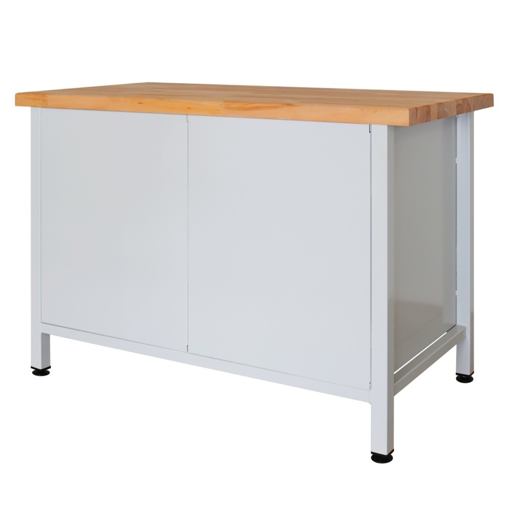 Zdjęcie produktu nr 2: Ława warsztatowa Steinbock® Premium, 4 x szuflada, 1 x sekcja regału, udźwig 300 kg, wys. x szer. x gł. 840 x 1200 x 600 mm, RAL 7035/7016