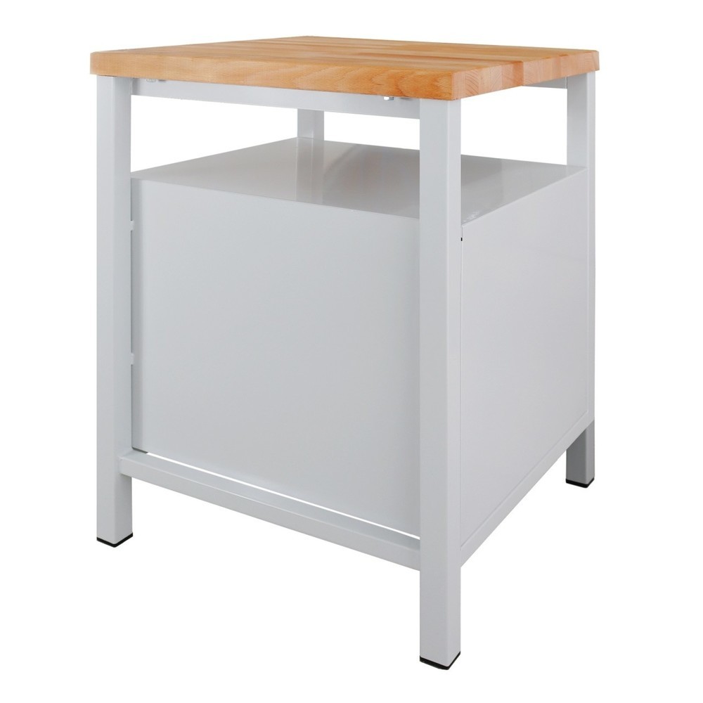 Zdjęcie produktu nr 2: Ława warsztatowa Steinbock® Premium, 1 x półka, 3 x szuflada, udźwig 300 kg, wys. x szer. x gł. 840 x 600 x 600 mm, RAL 7035/7016