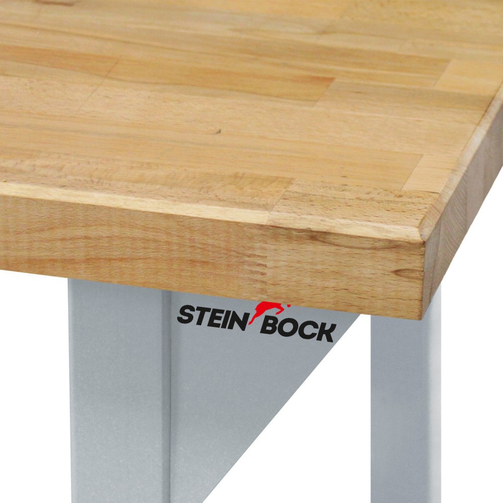 Zdjęcie produktu nr 3: Ława warsztatowa Steinbock® Pro, 3 x szuflada, 1 x półka, udźwig 500 kg, wys. x szer. x gł. 850 x 1500 x 750 mm, RAL 7035/7016