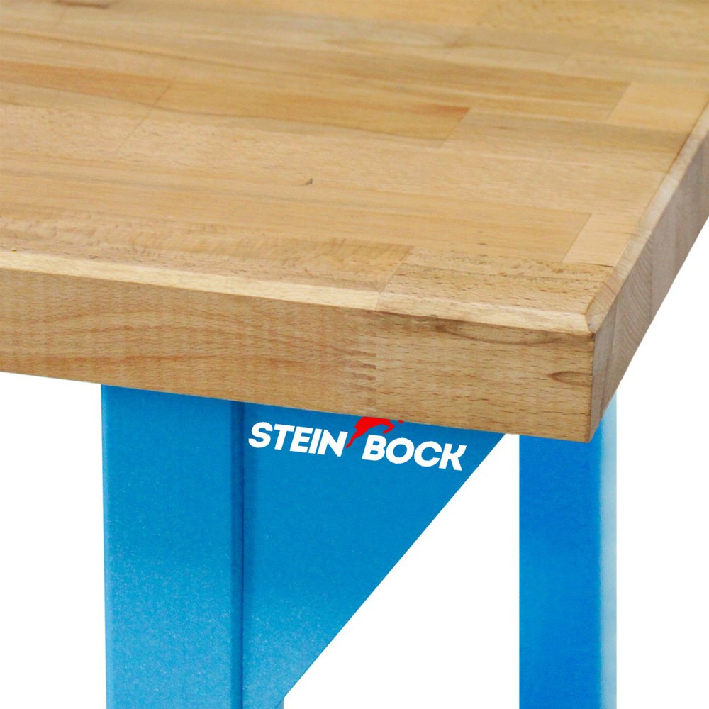 Zdjęcie produktu nr 4: Ława warsztatowa Steinbock® Pro, 3 x szuflada, 1 x półka, udźwig 500 kg, wys. x szer. x gł. 850 x 2000 x 750 mm, RAL 5012