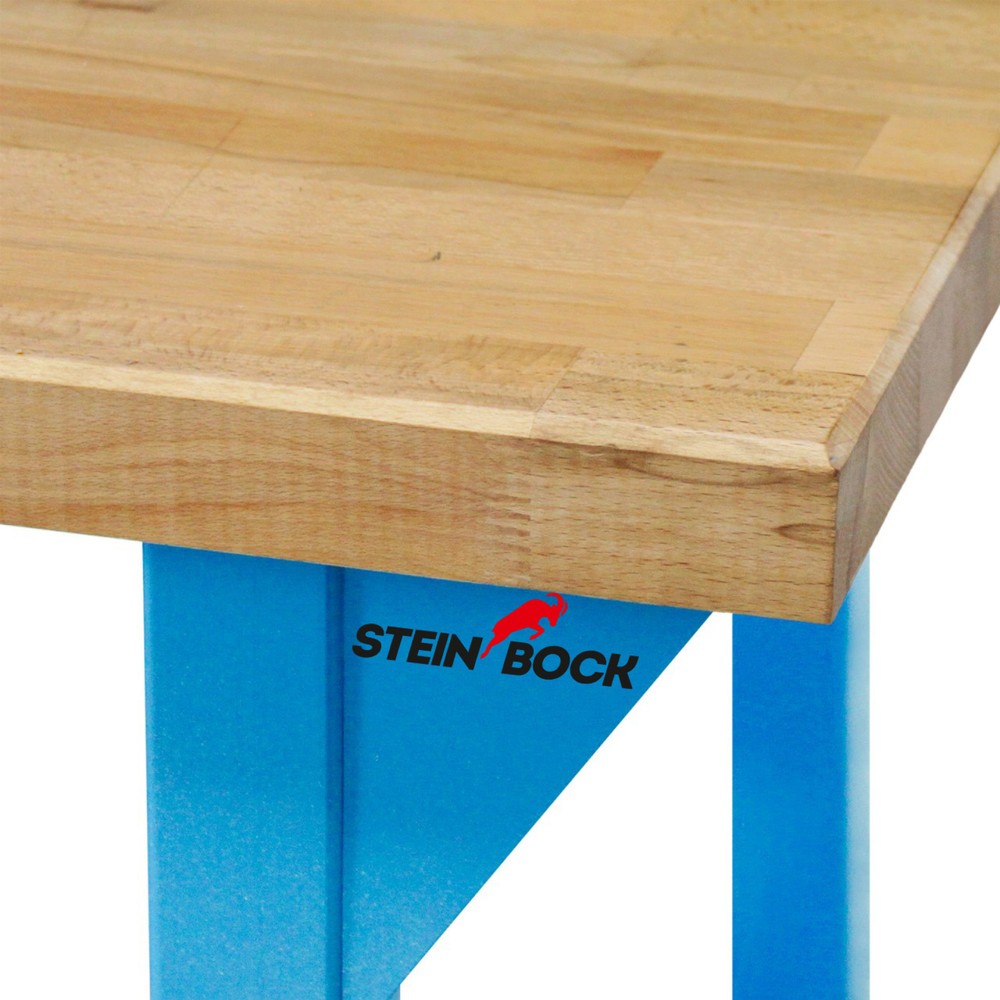 Zdjęcie produktu nr 4: Ława warsztatowa Steinbock® Pro, 4 x szuflada, 1 x półka, udźwig 500 kg, wys. x szer. x gł. 850 x 2000 x 750 mm, RAL 5012