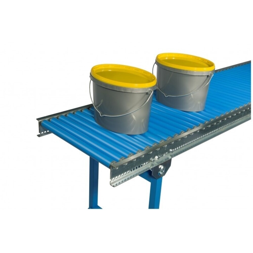 Zdjęcie produktu nr 4: Mały przenośnik rolkowy, rolki z tworzywa sztucznego, oś gwintowana, Ø 30 mm, dł. x szer. 1000 x 600 mm