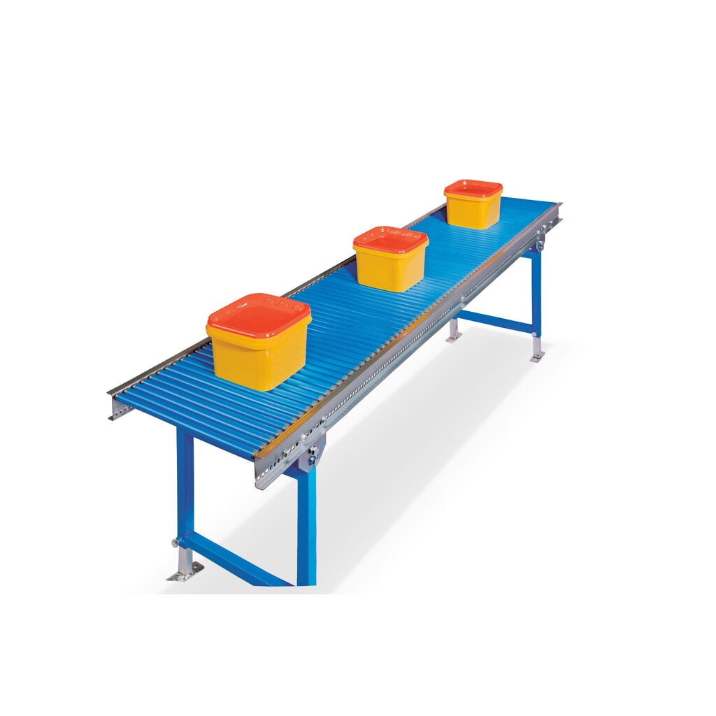 Zdjęcie produktu nr 3: BLUME mały przenośnik rolkowy, kółka z tworzywa sztucznego Ø 30 mm, oś gwintowana, dł. x szer. 1000 x 400 mm