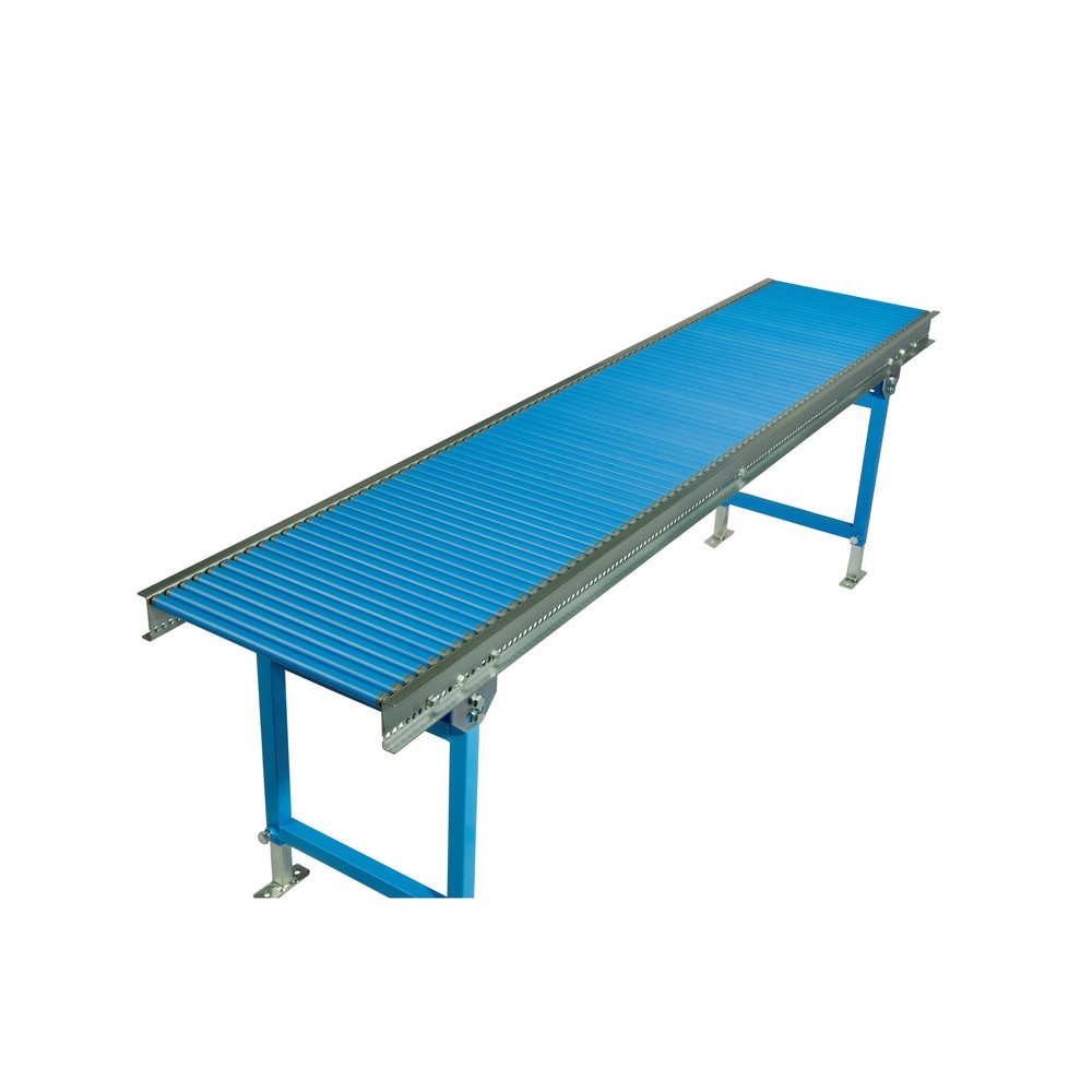 Zdjęcie produktu nr 2: Mały przenośnik rolkowy, rolki z tworzywa sztucznego, oś sprężynowa, Ø 20 mm, dł. x szer. 1000 x 500 mm