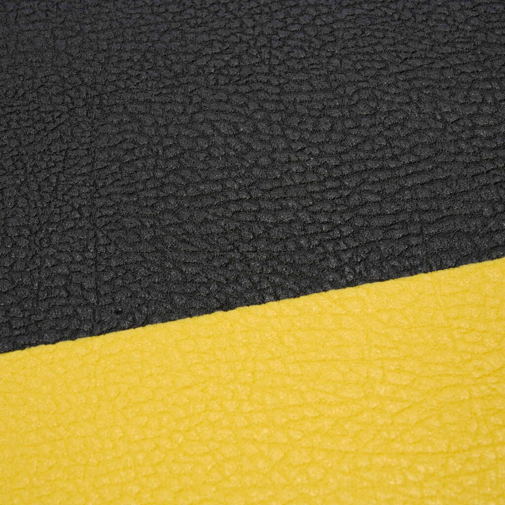 Mata przeciwzmęczeniowa HEMMDAL ErgoSoft Classic, teksturowana, 1-warstwowa, szer. x dł. 600 x 600 mm, kolor czarny/żółty Zdjęcie produktu nr 4: Mata przeciwzmęczeniowa HEMMDAL ErgoSoft Classic, teksturowana, 1-warstwowa, szer. x dł. 600 x 600 mm, kolor czarny/żółty