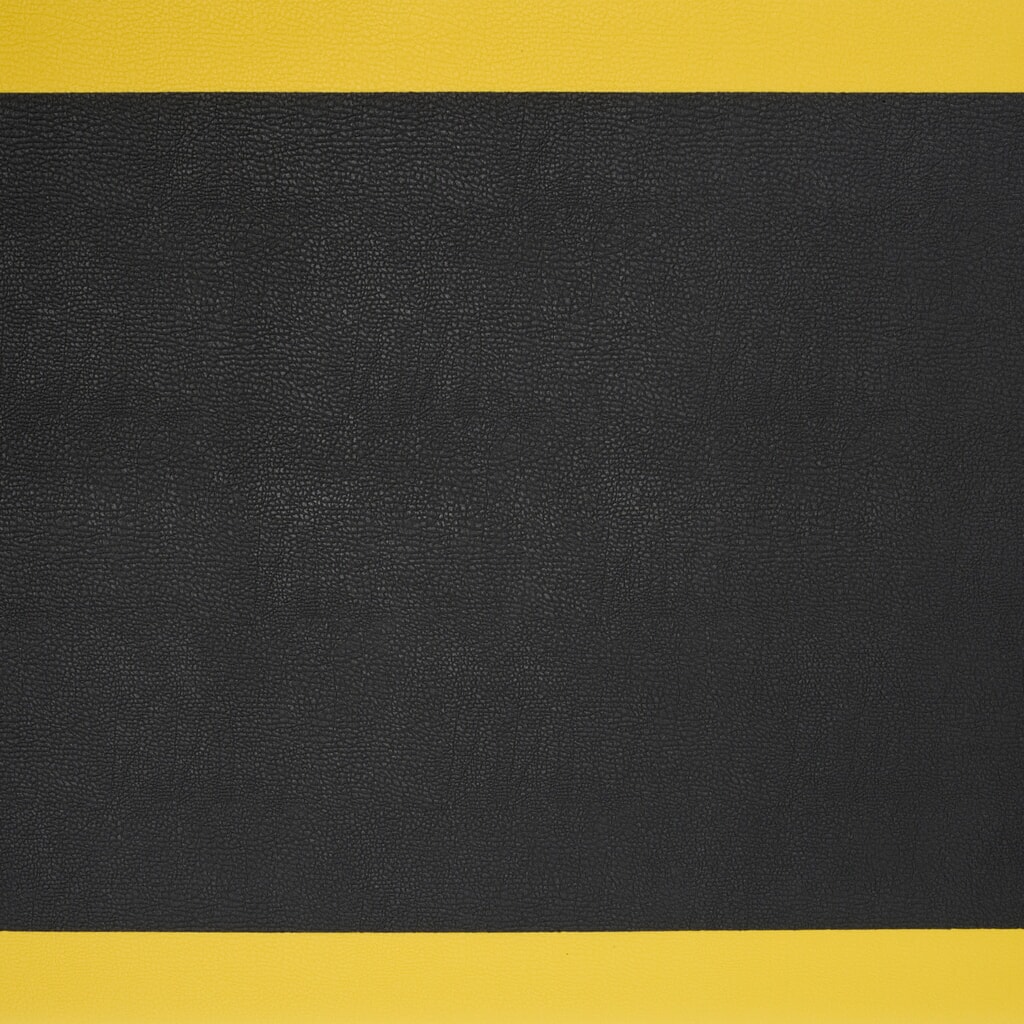 Zdjęcie produktu nr 5: Mata przeciwzmęczeniowa HEMMDAL ErgoSoft Classic, teksturowana, 1-warstwowa, szer. x dł. 600 x 600 mm, kolor czarny/żółty