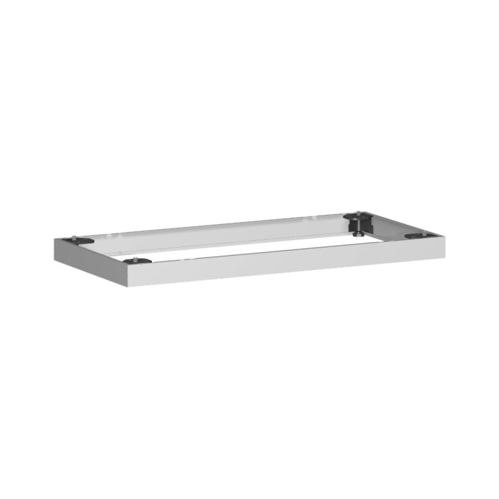 Metalowa podstawa do szaf biurowych Profi, szer. x gł. 50 x 800 mm, kolor srebrny Zdjęcie produktu: Metalowa podstawa do szaf biurowych Profi, szer. x gł. 50 x 800 mm, kolor srebrny